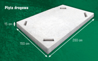 Płyty drogowe 15x150x200